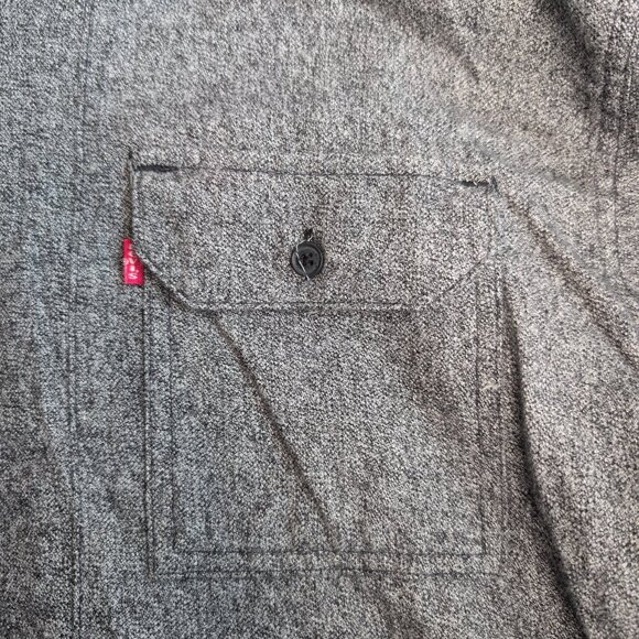 Levi's‎ Men's Gray Long Sleeve Button-Down Shirt XL - Picture 5 of 10